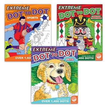MindWare Extreme Dot to Dot Coloring Set of 3