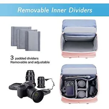 MOSISO Camera Case Crossbody Shoulder Messenger Bag, DSLR/SLR/Mirrorless Photography Vintage PU Leat...