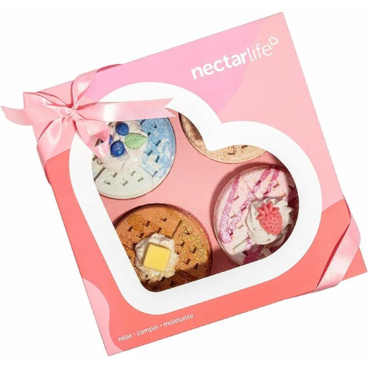 Waffle Bath Bomb Gift Set - Handmade Spa Fizz Bombs