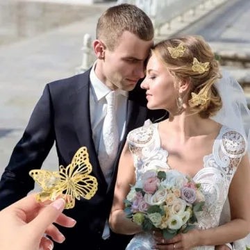 OBTANIM 12 Pcs Stylish Butterfly Hair Clips for All Ages