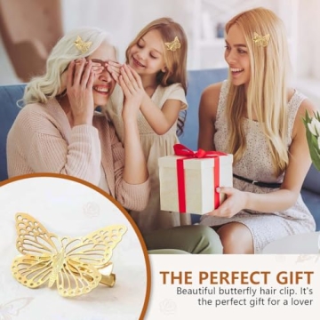 OBTANIM 12 Pcs Stylish Butterfly Hair Clips for All Ages