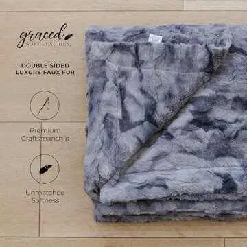 Oversized Faux Fur Throw Blanket for Stylish Comfort