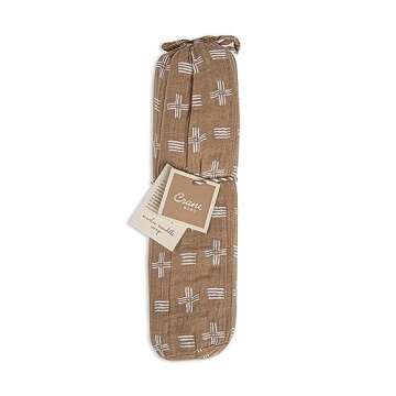 Crane Baby Soft Muslin Swaddle Blanket, Soft Swaddle Wrap for Boys and Girls, Copper Dash, 47" x 47"