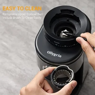 Ollygrin Electric Burr Coffee Grinder 30 Settings Stainless Steel