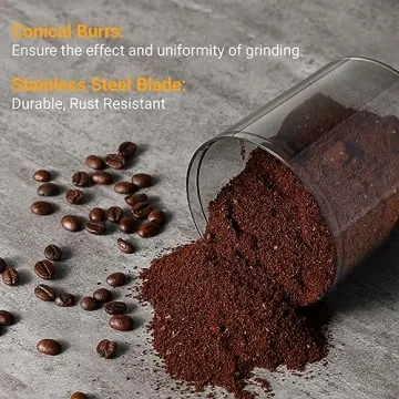 Ollygrin Electric Burr Coffee Grinder 30 Settings Stainless Steel