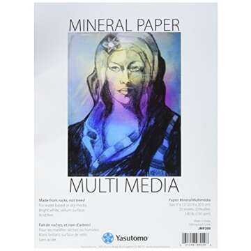 Yasutomo Mineral Paper Pad 9" x 12" 20 Sheets