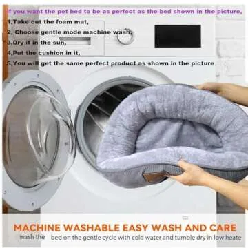 Exeterlith Dog Beds for Small Pets - Cozy & Washable