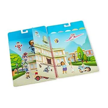Melissa & Doug PAW Patrol Reusable Stickers Adventure Bay | Activity Pad | Sticker Book | 3+ | Gift ...