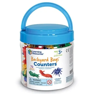 Colorful Backyard Bugs Counters for Fun Early Learning Play