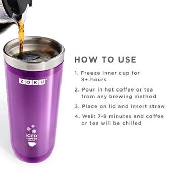 ZOKU Instant Iced Coffee Maker - Brew Iced Coffee Fast