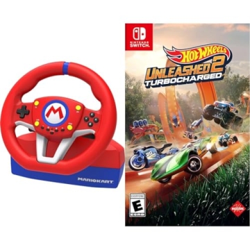 HORI Nintendo Switch Mario Kart Racing Wheel Pro Mini - Officially Licensed and Enhanced Gameplay