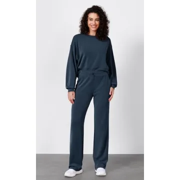 ODODOS Women's Wide Leg Pants with Pockets for Comfort