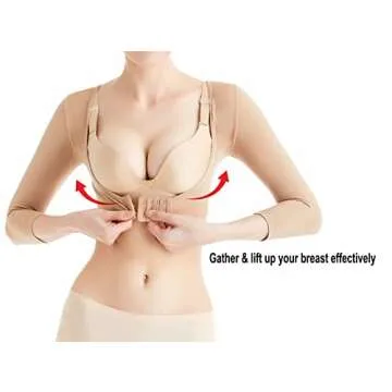 KSKshape Arm Shaper for Women Arm Compression Sleeves Post Surgical Slimming Sleeves Posture Corrector Tops Shapewear