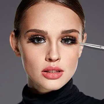 Maitys 6 Pcs Eyeliner Brushes Fine Point Thin Eye Makeup Gel Eyeliner Brush Water Activated Graphic Cosmetic Liner Wands for Eyes Makeup Tools(Bright Style)