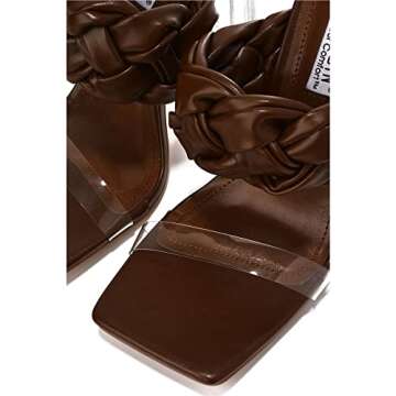 Zimmer Clear Square Toe Block High Heels (Zimmer)