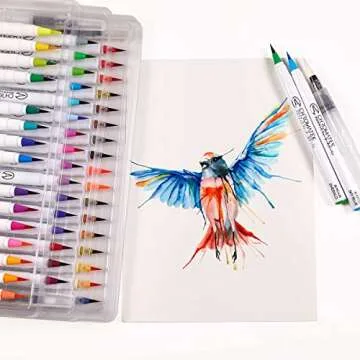 Chromatek 54 Watercolor Pens with Tutorial Pad and Videos