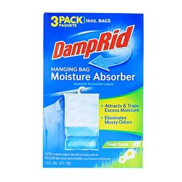 DampRid Hanging Bag Moisture Absorber, 3-Pack, 16 oz.