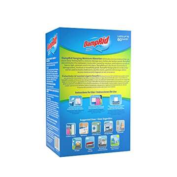 DampRid Hanging Bag Moisture Absorber, 3-Pack, 16 oz.