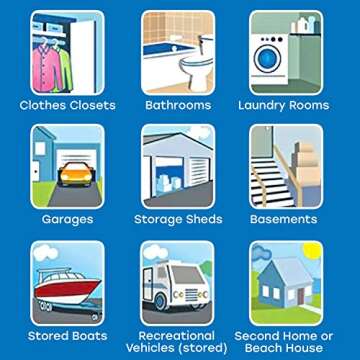 DampRid Hanging Bag Moisture Absorber, 3-Pack, 16 oz.