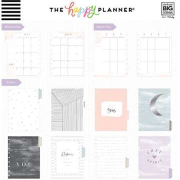 me & my BIG ideas Happy 18-Month Dated Medium Planner 7.75"X9.75"-Wild Heart, July 2019-Dec 2020, Multi