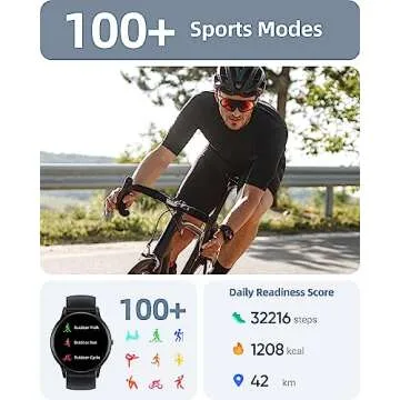 Parsonver Smart Watch for Men Women(Answer/Make Calls), HD Screen Fitness Tracker IP68 Waterproof 100+ Sport Modes, Heart Rate Sleep Monitor, Pedometer, Smartwatch for Android Phones/iPhone Compatible