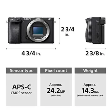 Sony Alpha a6400 Compact Mirrorless Camera with 4K Video