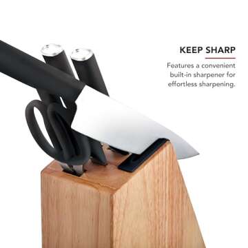 KitchenAid Classic 7-Piece Knife Block Set with Sharpener
