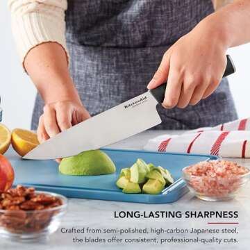 KitchenAid Classic 7-Piece Knife Block Set with Sharpener