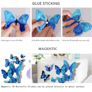 HAKDAY 3D Butterfly Wall Decor for Elegant Room Touches