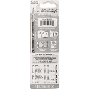 Rite in the Rain All-Weather Durable Clicker Pen - Black Ink (No. 93K)