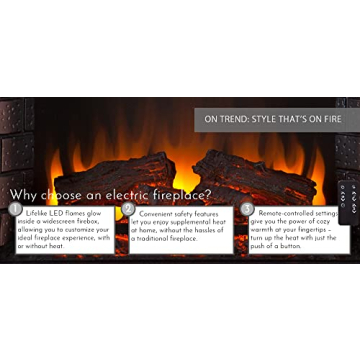 Elegant Electric Fireplace for Cozy Home Ambiance