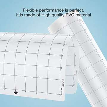 Nicapa StandardGrip Cutting Mat for Silhouette Portrait(8x12 inch 3 Mats) Standard Adhesive Sticky Quilting Cut Mats Replacement Accessories for Silhouette Portrait