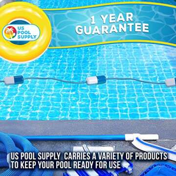 Adjustable 16-20ft Pool Safety Rope with Buoys