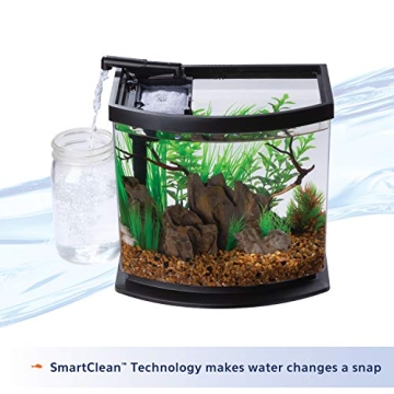 Aqueon MiniBow Aquarium with SmartClean Technology