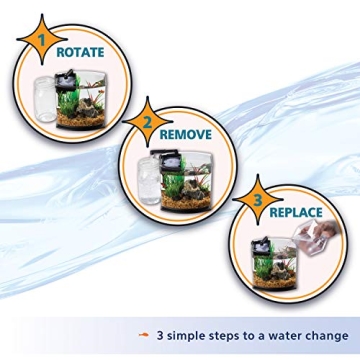 Aqueon MiniBow Aquarium with SmartClean Technology