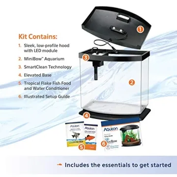 Aqueon MiniBow Aquarium with SmartClean Technology