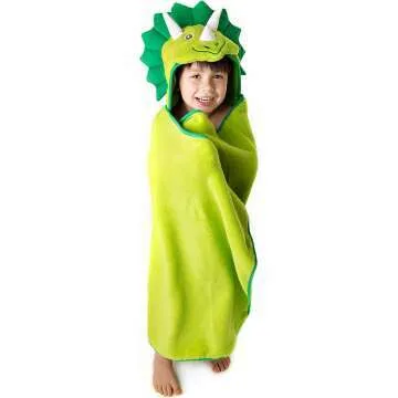 Dinosaur Hooded Towel for Kids - Ultra Soft & Large
