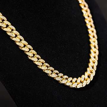 HUITIAN Cuban Link Chain for Men and Women - Bling Jewelry