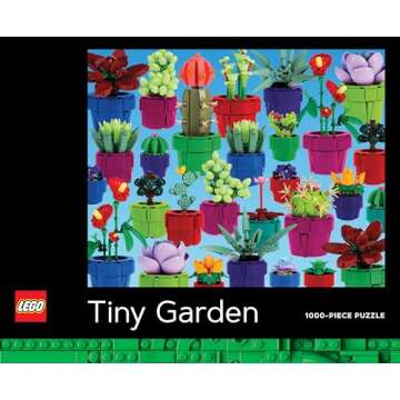 Lego® Tiny Garden 1000-Piece Jigsaw Puzzle | Inspired by Lego® Botanical Sets | Piece Together 30 Tiny Plants and Flowers! | for All Lego® Fans (Amazon Exclusive)