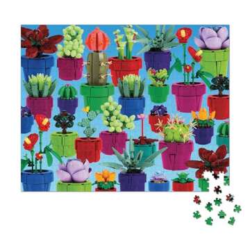 Lego® Tiny Garden 1000-Piece Jigsaw Puzzle | Inspired by Lego® Botanical Sets | Piece Together 30 Tiny Plants and Flowers! | for All Lego® Fans (Amazon Exclusive)