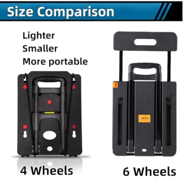 Lightweight Folding Hand Truck Dolly with Adjustable Handle