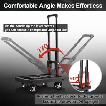 Lightweight Folding Hand Truck Dolly with Adjustable Handle