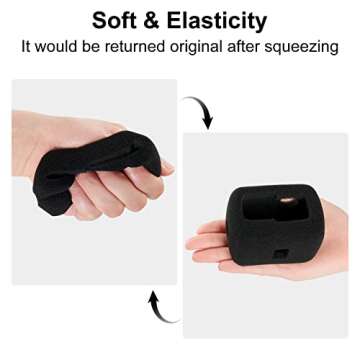 2Pack Windslayer Cover Compatible with Gopro Hero 10 Hero 9 Hero 11 Windscreen Wind Muff Foam Housing Frame Case for Noise Reduction,Sponge Video Muffler Windproof Case Accessories for Audio Recording