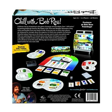 Bob Ross the Art of Chill Board Game for All Ages