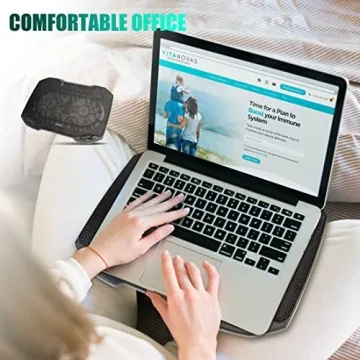 RGB Laptop Cooling Pad with Dual Quiet Fans USB Port