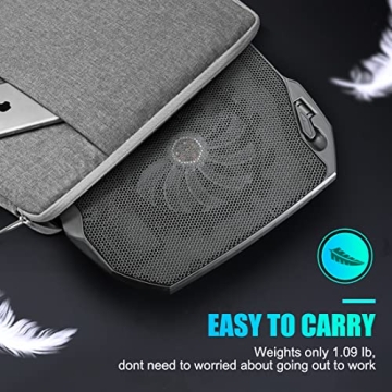 RGB Laptop Cooling Pad with Dual Quiet Fans USB Port