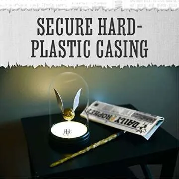 Harry Potter Levitating Golden Snitch Light, Touch Activated Desk Lamp Accessories, Officially Licensed Harry Potter Decor Gifts & Collectibles