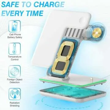 3 in 1 Wireless Charging Station for Phones & Watches