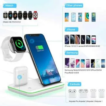 3 in 1 Wireless Charging Station for Phones & Watches