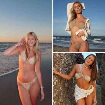 ZAFUL One Shoulder Twisted Ruched Bikini Set for Women